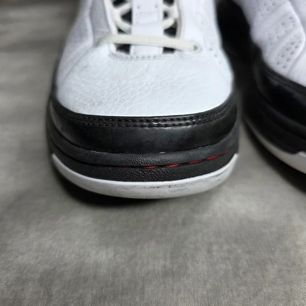 JORDAN FLIGHT TEAM‎ 395324-101 White/Black/Red Sneakers Shoes Men's Sz 8.5 w/Box